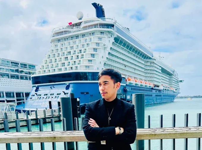 GTI student with a cruise ship